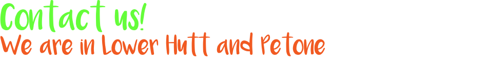 Contact us! We are in Lower Hutt and Petone
